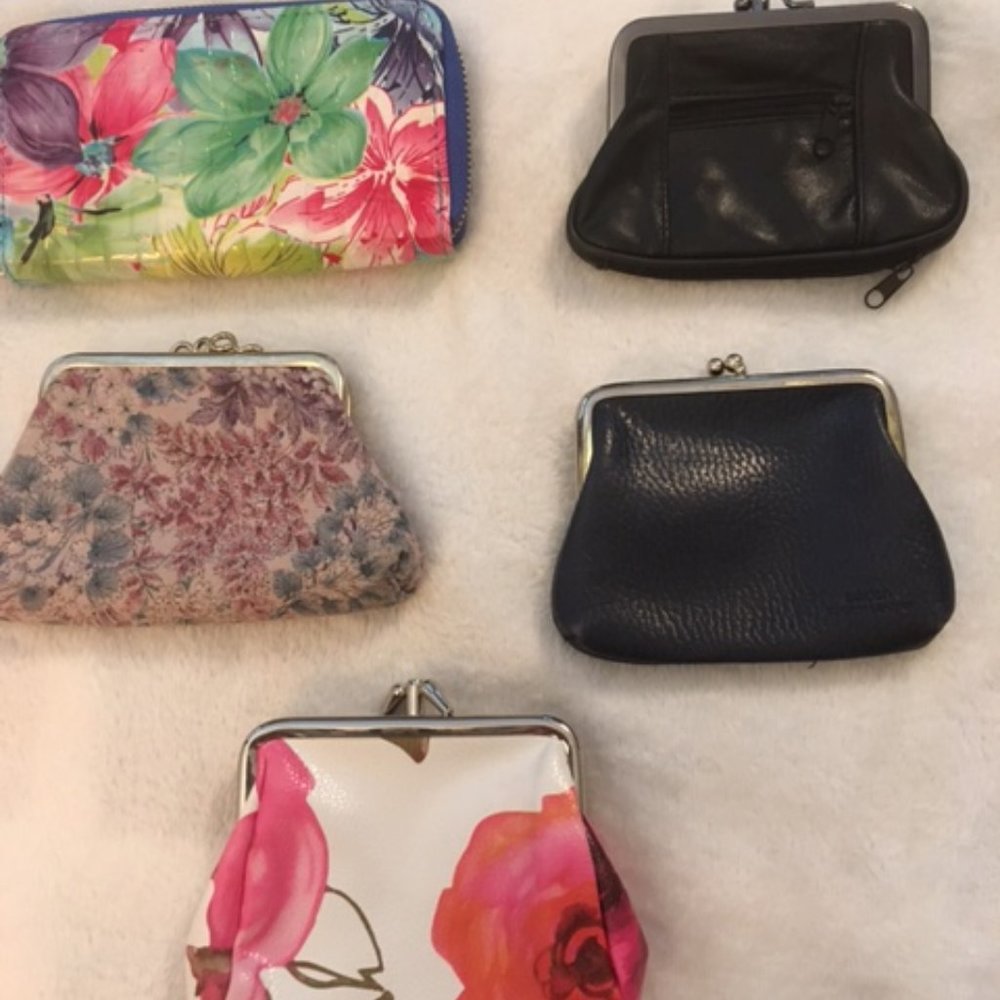 Change Purses and Wallet Bundle of 5